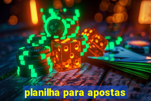 planilha para apostas